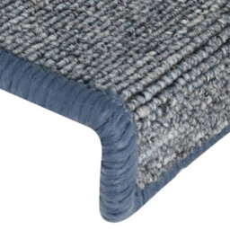 Berkfield Carpet Stair Treads 15 Pcs 65X25 Cm Purple And Blue - thumbnail 5