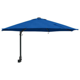 Berkfield Modern Garden Parasol Blue, Black 248 X 248 X 148 Cm Polyester, Steel