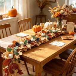 Amorly 175Cm Artificial Maple Leaf Garland, Autumn Hanging Vine, Fall Foliage Decor For Mantle, Stair, Porch, Thanksgiving Halloween Home - thumbnail 5