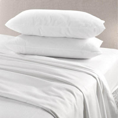 Homes & Linen Pair Of Pillow Cases Flannelette 100% Brushed Cotton Pillow Cases