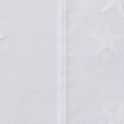 Deconovo Linen Look Embroidered Voile Curtains Star Pattern Sheer Curtains For Bedroom 55 X 72 Inch White Two Panels - thumbnail 4
