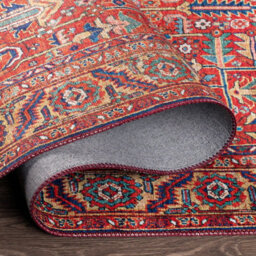 Livabliss Iris-Vintage Orange Blue Beige Traditional Boho Living Dining Bedroom Rug 200 X 275 Cm Easy Care, Non Shedding - thumbnail 4
