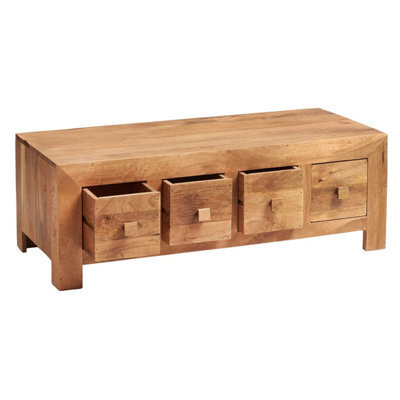 Worcester Poko Light Mango 8 Drawer Coffee Table - image 1