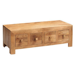 Worcester Poko Light Mango 8 Drawer Coffee Table - thumbnail 2