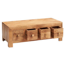 Worcester Poko Light Mango 8 Drawer Coffee Table - thumbnail 3