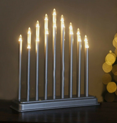Marco Paul 17 Pipe Christmas Candle Bridge - Silver - image 1