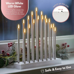 Marco Paul 17 Pipe Christmas Candle Bridge - Silver - thumbnail 8