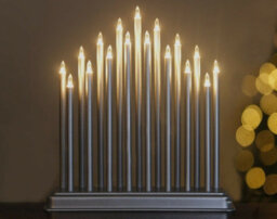 Marco Paul 17 Pipe Christmas Candle Bridge - Silver - thumbnail 2