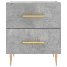 Berkfield Modern Bedside Cabinet Concrete Grey 40X35X47.5 Cm Engineered Wood - thumbnail 6