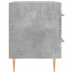 Berkfield Modern Bedside Cabinet Concrete Grey 40X35X47.5 Cm Engineered Wood - thumbnail 7