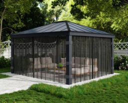 Canopia by Palram Canopia Netting Set For Dallas 4.9X4.3  Garden Gazebo - 4Pc - thumbnail 1
