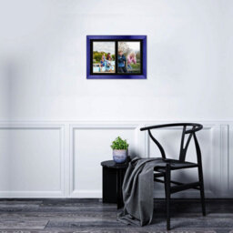 AK Frames 20X14 Purple Classic Multi Photo Frame With Black Mount - Holds 2 Apertures (2X) A4 Photos - thumbnail 3
