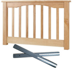 Save On Goods UK 4Ft6 Double Beech Wood Finish Solid,chunky Headboard Bed Head End Board