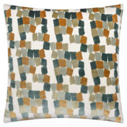 furn. Furn Metro Blocks Velvet Jacquard Cushion Cover - thumbnail 1
