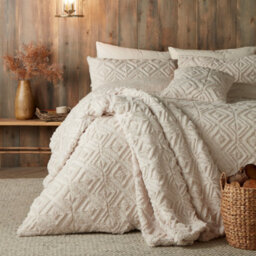 Fusion Geo Fleece Natural Fleece & Sherpa Filled Cushion - thumbnail 2