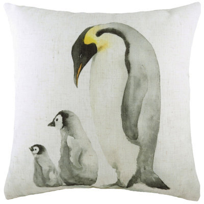 Evans Lichfield Penguin Family Printed Cushion Cover - image 1