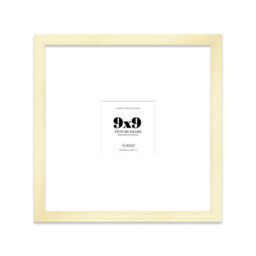 "9X9"" Gold Picture Frame - 9X9"" Square Frame With 5X5"" Mount For 9X9""/5X5"" Pictures Art Deco Style Room Decor, 1 Pack" - thumbnail 1