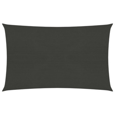 Berkfield Sunshade Sail 160 G/m2 Anthracite 2.5X4 M Hdpe - image 1