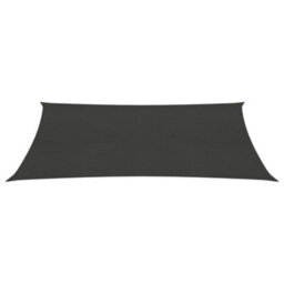 Berkfield Sunshade Sail 160 G/m2 Anthracite 2.5X4 M Hdpe - thumbnail 2