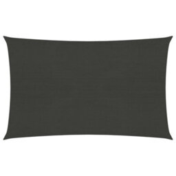 Berkfield Sunshade Sail 160 G/m2 Anthracite 2.5X4 M Hdpe - thumbnail 1