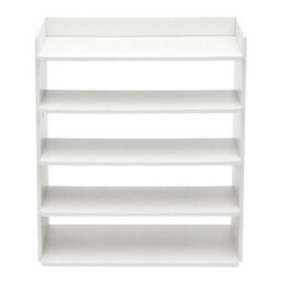 5Tiers Wooden Shoe Footwear Rack Cabinet Organizer Storage Tall Shelves - thumbnail 1