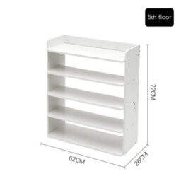 5Tiers Wooden Shoe Footwear Rack Cabinet Organizer Storage Tall Shelves - thumbnail 2
