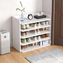 5Tiers Wooden Shoe Footwear Rack Cabinet Organizer Storage Tall Shelves - thumbnail 5