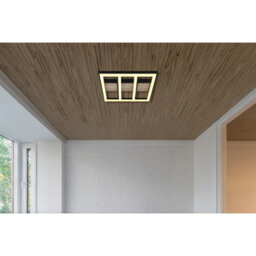 Luminosa Lighting Luminosa Froomy 30Cm Integrated Led Semi Flush Ceiling Light Matt Black Led 3000K - thumbnail 6