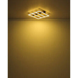 Luminosa Lighting Luminosa Froomy 30Cm Integrated Led Semi Flush Ceiling Light Matt Black Led 3000K - thumbnail 5