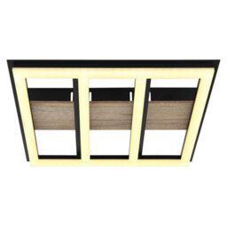 Luminosa Lighting Luminosa Froomy 30Cm Integrated Led Semi Flush Ceiling Light Matt Black Led 3000K - thumbnail 3
