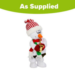You Garden Yougarden Saxsnowman, Dancing Musical Snowman, 35Cm Festive Plush, Indoor Christmas Decoration, Ready To Display - thumbnail 2