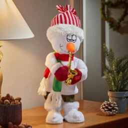 You Garden Yougarden Saxsnowman, Dancing Musical Snowman, 35Cm Festive Plush, Indoor Christmas Decoration, Ready To Display - thumbnail 1