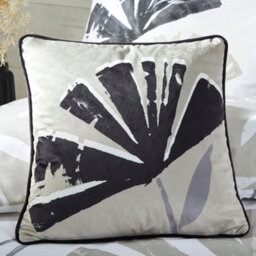 Fusion Alma Natural Soft Touch Velvet Filled Cushion - thumbnail 1