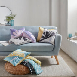Fusion Alma Natural Soft Touch Velvet Filled Cushion - thumbnail 4