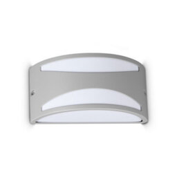 Ideal Lux Luminosa Rex Outdoor Flush Wall Lamp Grey 1X E27 Ip44 - thumbnail 1