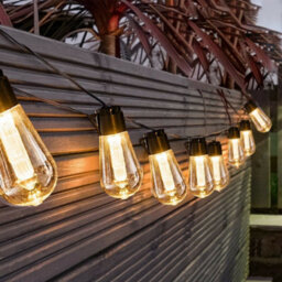 5M 20 Led Solar Powered Retro Bulb String Lights Garden Outdoor Fairy Party Lamp - thumbnail 2