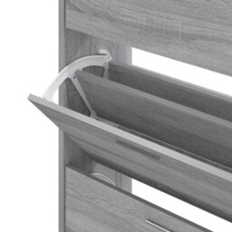 Vidaxl Shoe Cabinet Grey Sonoma 63X24X103 Cm Engineered Wood - thumbnail 6