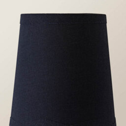 Valuelights Mabel Small Navy Scallop Edge Linen Lamp Shade And Bulb (D)25Cm - thumbnail 6