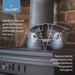 Valiant Whirlwind Twin Blade Stove Fan And Magnetic Thermometer - thumbnail 3