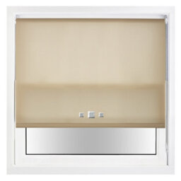 Furnished Trimmable Roller Blind With Triple Square Eyelets And Metal Fittings - Cappuccino Daylight Shade (W)60Cm X (L)210Cm - thumbnail 2