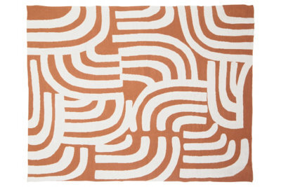 Orsina Bosie Ozella Natural And Terracotta Throw - image 1