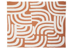 Orsina Bosie Ozella Natural And Terracotta Throw - thumbnail 1