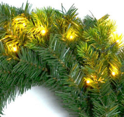 Shatchi 55Cm Wreath Pre Lit With Various Tips Christmas Fireplace Home Wall Door Decorations Outdoor Battery Box Indoor - thumbnail 3