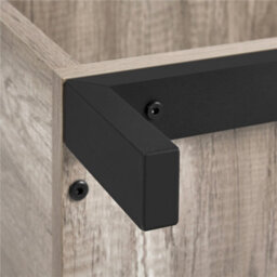 Yaheetech Grey Industrial Tv Stand With Open Storage Shelf - thumbnail 6
