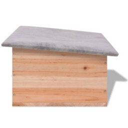 Berkfield Hedgehog House 45X33X22 Cm Wood - thumbnail 3