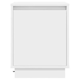 Berkfield Bedside Cabinets With Led Lights 2 Pcs White 39X34,5X50 Cm - thumbnail 8