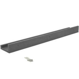 Harbour Housewares 2X Floating Picture Ledge Shelves - Grey 57Cm Mdf Wall Mounted Display For Photos, Frames & Décor - thumbnail 4
