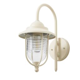 Zinc Dublin Fixed Matt Ivory Mains-Powered Led Outdoor Lantern On/off Wall Light (Dia)18Cm - thumbnail 4