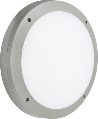 Luminosa Lighting Luminosa Led Round Bulkhead Cct Grey 230V Ip65 18W