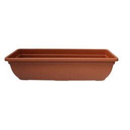 Rectangular 60Cm Plastic Pot Trough Plant Winchester Bel Garden Flower Patio Rectangle Planter Terracotta - thumbnail 4